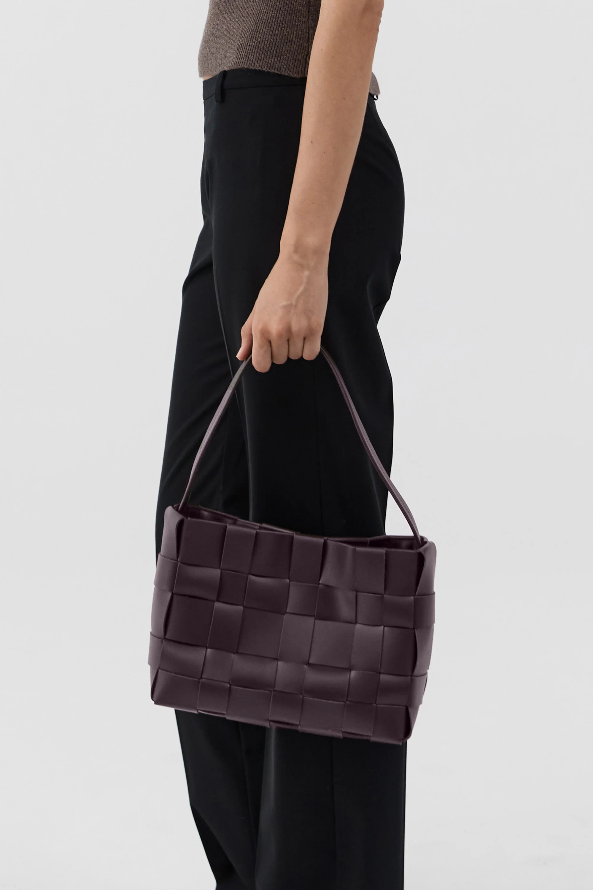 Woven Mini Tote - Plum | St. Agni (US, UK, EU)