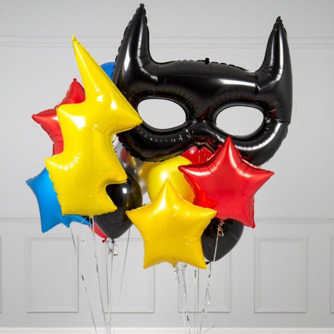 SUPERHERO BALLOON BOUQUET, Superhero Balloon Bouquet pk 14 | Etsy (US)