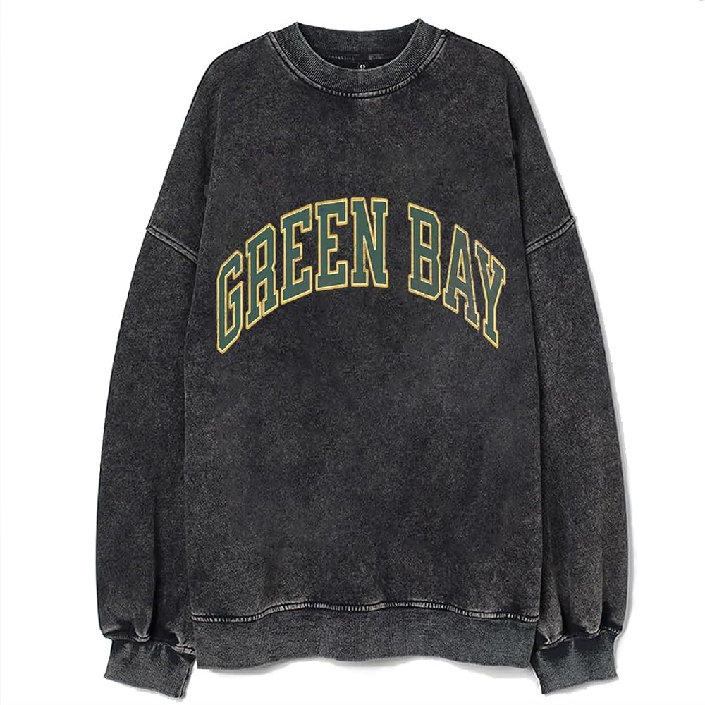 Bellelement Vintage Green Bay Football Sweatshirt Green Bay Football Fans Shirt | Amazon (US)