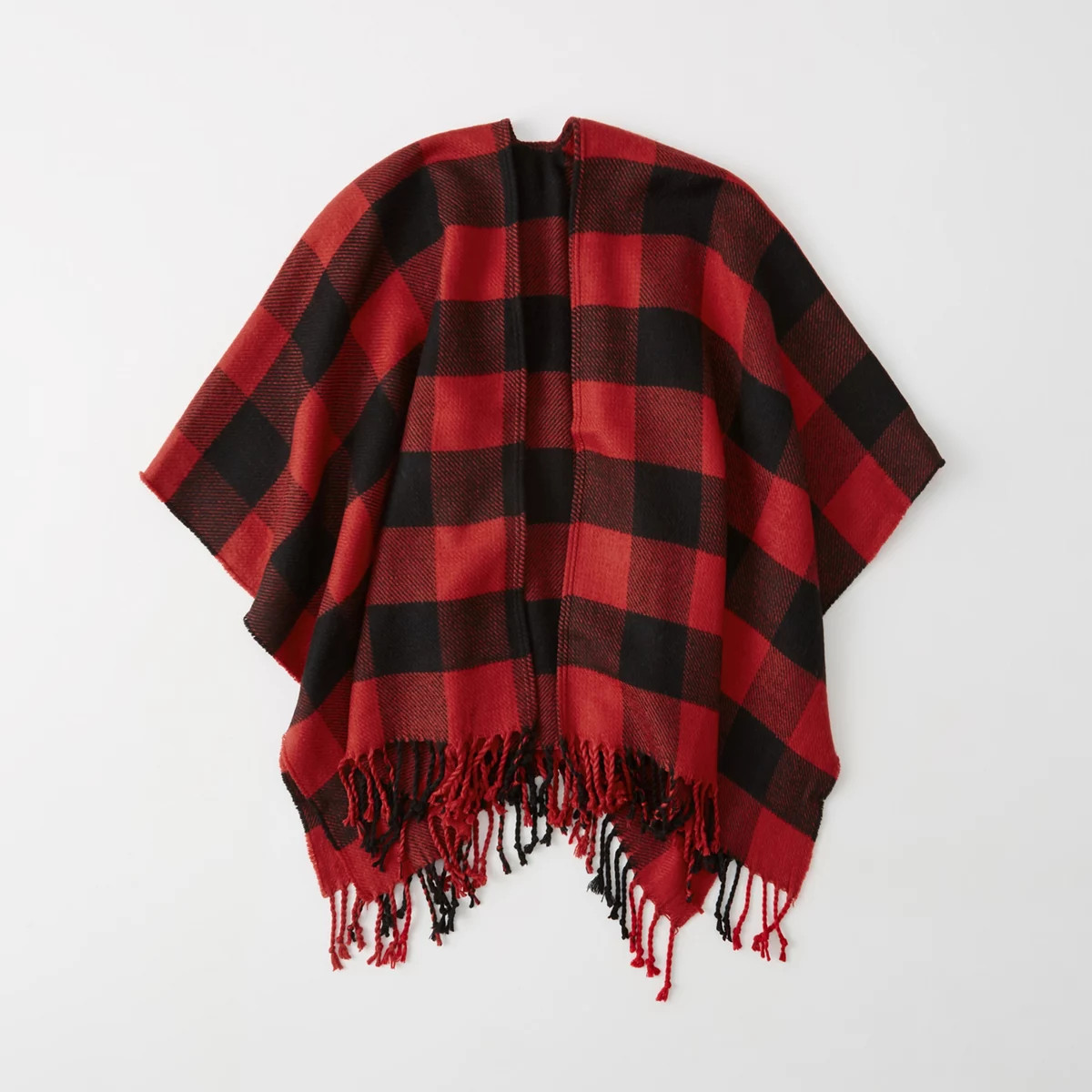 Buffalo Check Poncho | Abercrombie & Fitch US & UK