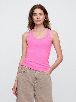 Ribbed Scoopneck Tank Top | Gap Factory