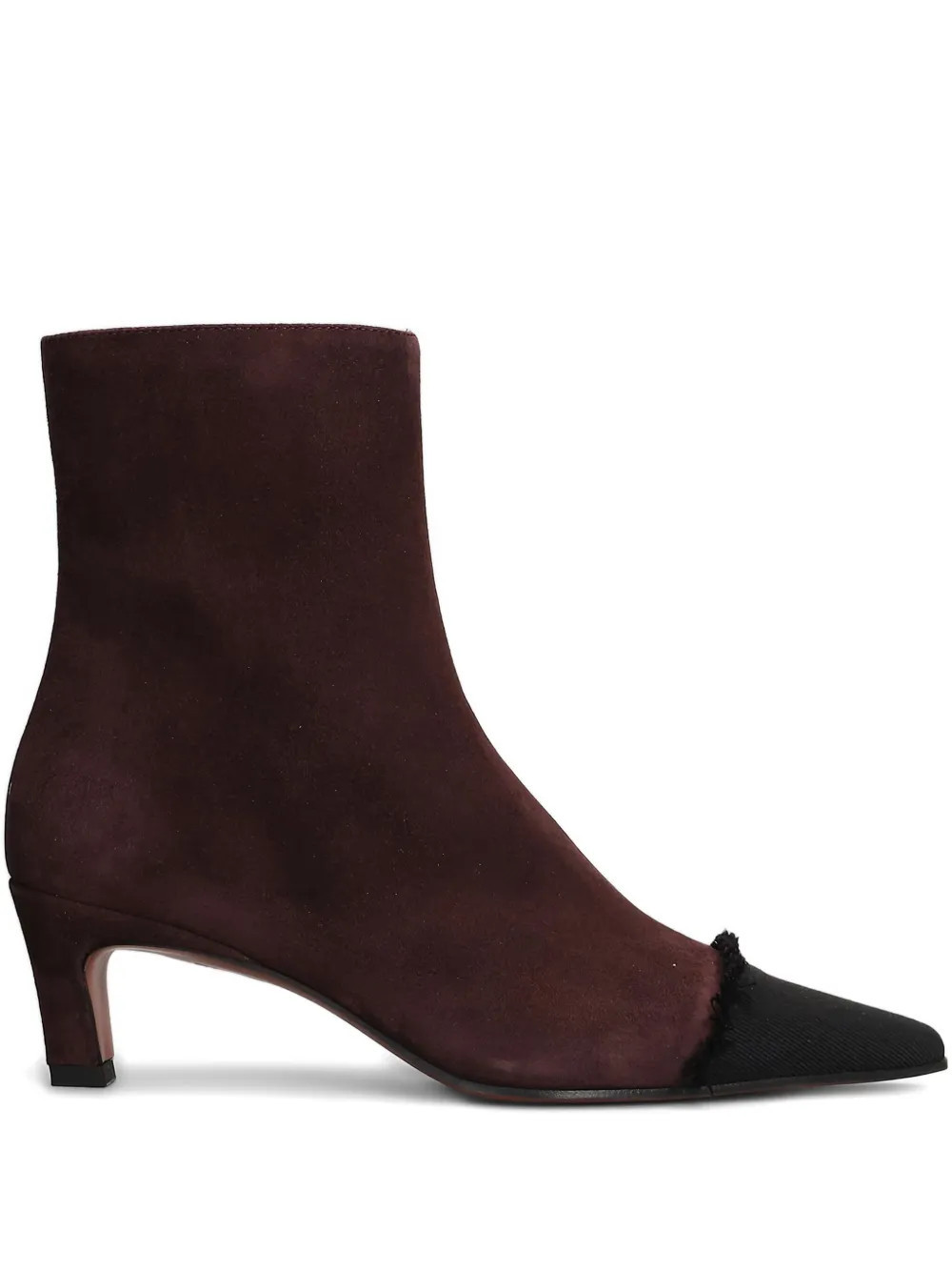 Roberto Festa 50mm frayed-detail pointed-toe boots - Red | Farfetch Global