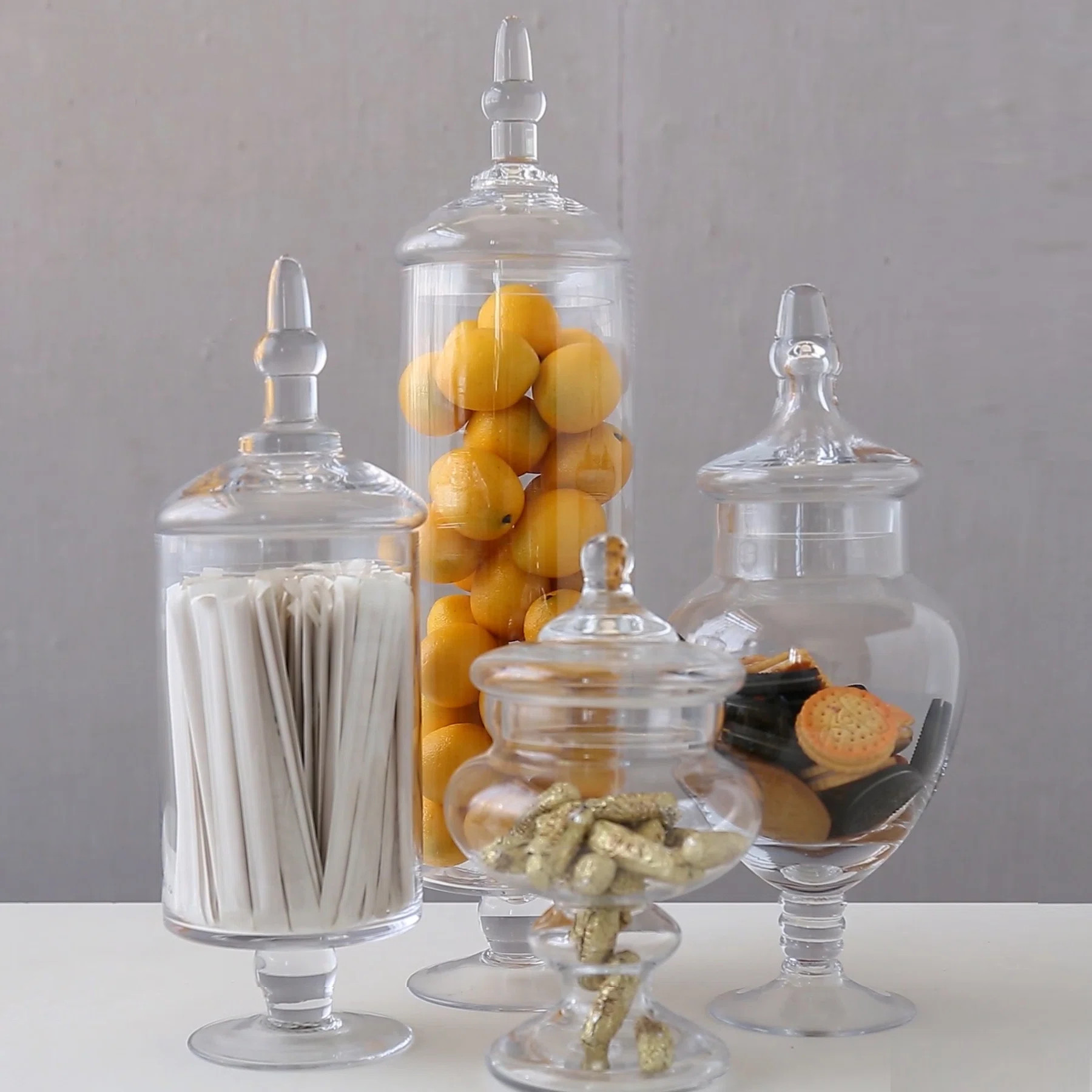 Canora Grey Glass Jar - Set of 4 & Reviews | Wayfair | Wayfair North America