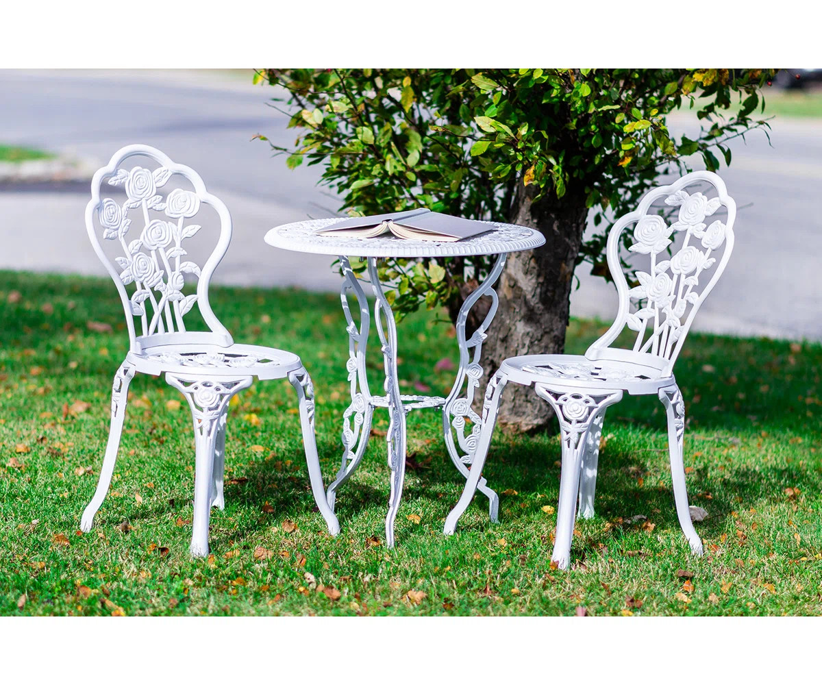 Louise 2 - Person Patio Dining Set with Round Table | Wayfair North America