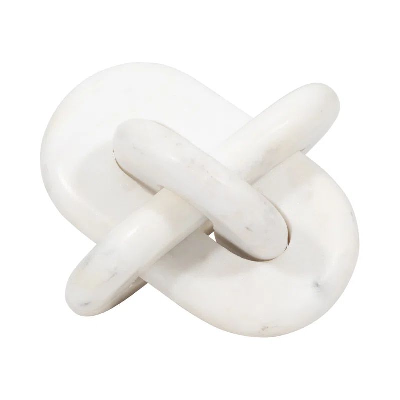 Emilien Modern Marble Neutral Knot Décor Sculpture | Wayfair North America