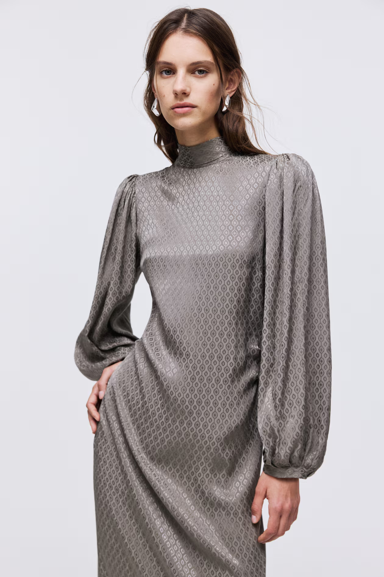 Tie-Neck Satin Dress - Light purple - Ladies | H&M US | H&M (US + CA)