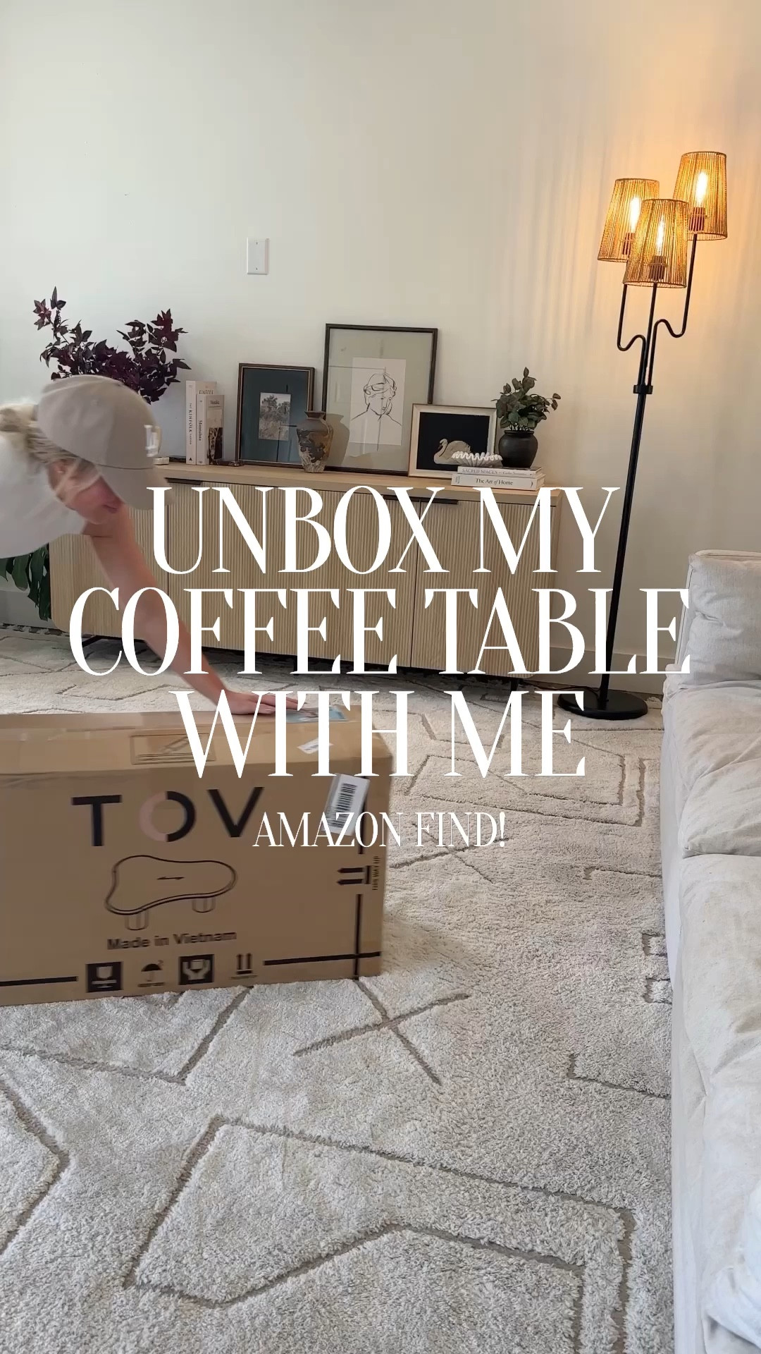 Unbox my new coffee table I found on Amazon with me! It’s so gorgeous!! #amazonfinds #viralamazon 

#LTKHome