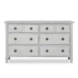 Evolur Julienne 6-Drawers Antique Grey Mist Double Dresser 838-AM - The Home Depot | The Home Depot