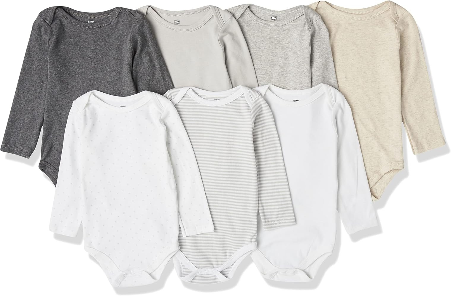 Hudson Baby Unisex Baby Cotton Long-Sleeve Bodysuits | Amazon (US)