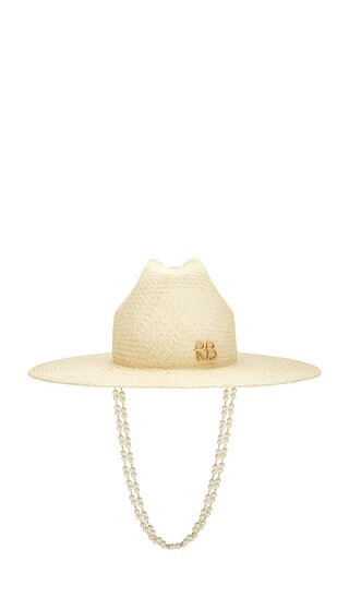 Ruslan Baginskiy COWBOYHUT DOUBLE CHAIN STRAP COWBOY HAT in Cream. Größe M. Also in XS, S, L, XL. | Revolve Clothing (Global)