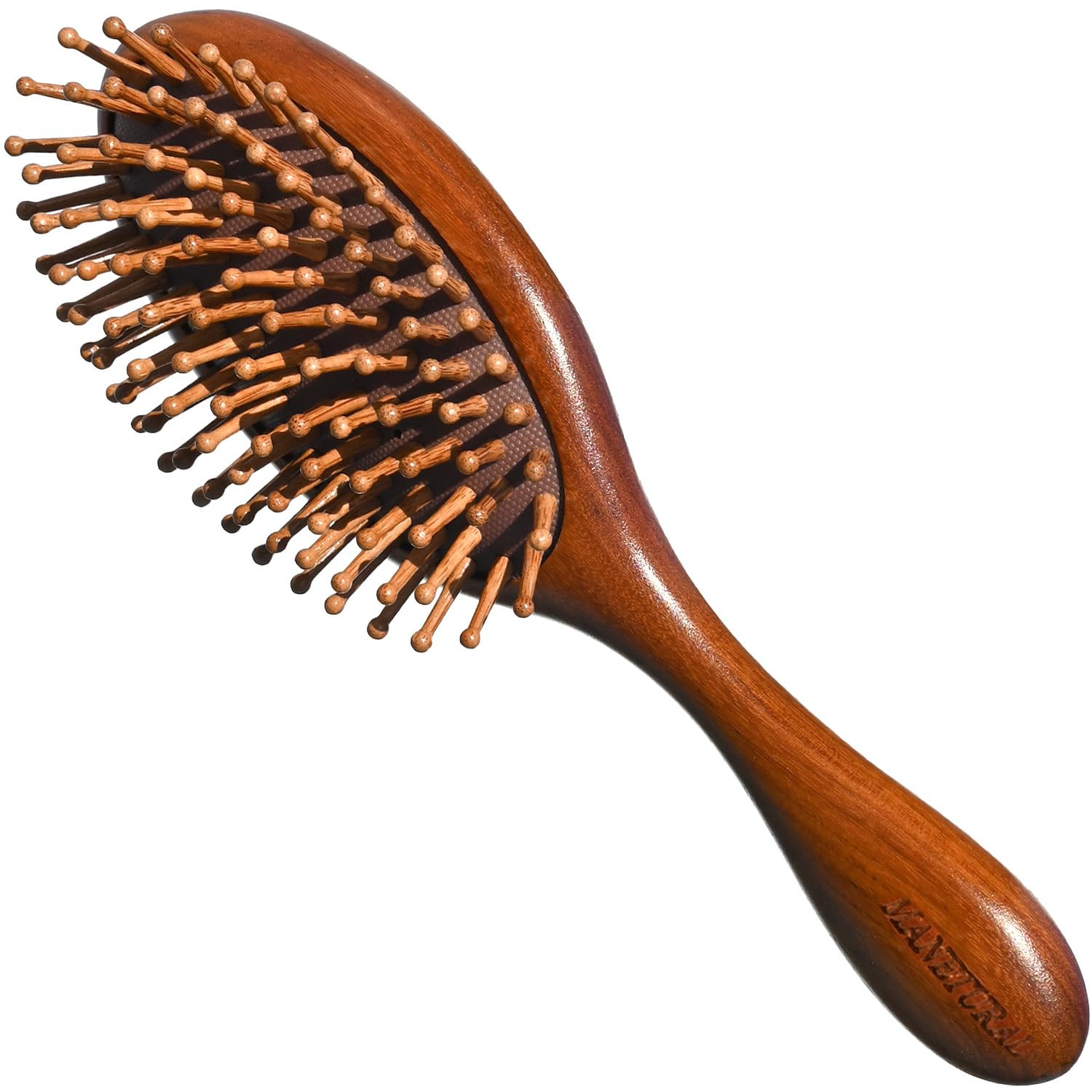 Natural wood Hair Brush for Smooth & Shiny Hair – Detangling, Scalp Care & Frizz Control for Al... | Amazon (US)