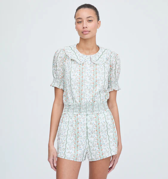 The Indra Shorts -  Green Provence Floral | Hill House Home US