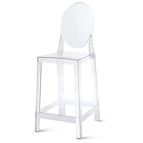 2xhome Transparent ghost bar stool 25", | Amazon (US)