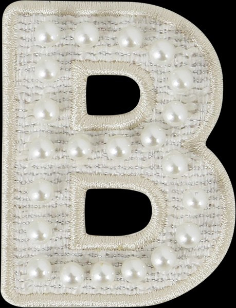 White Pearl Letter Patch | Stoney Clover Lane