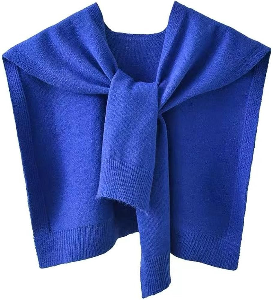 WaJuemy Sweater Shawl Wraps for Women Sweater Knitted Knotted Shawls Travel Casual Scarf Cape Sho... | Amazon (US)