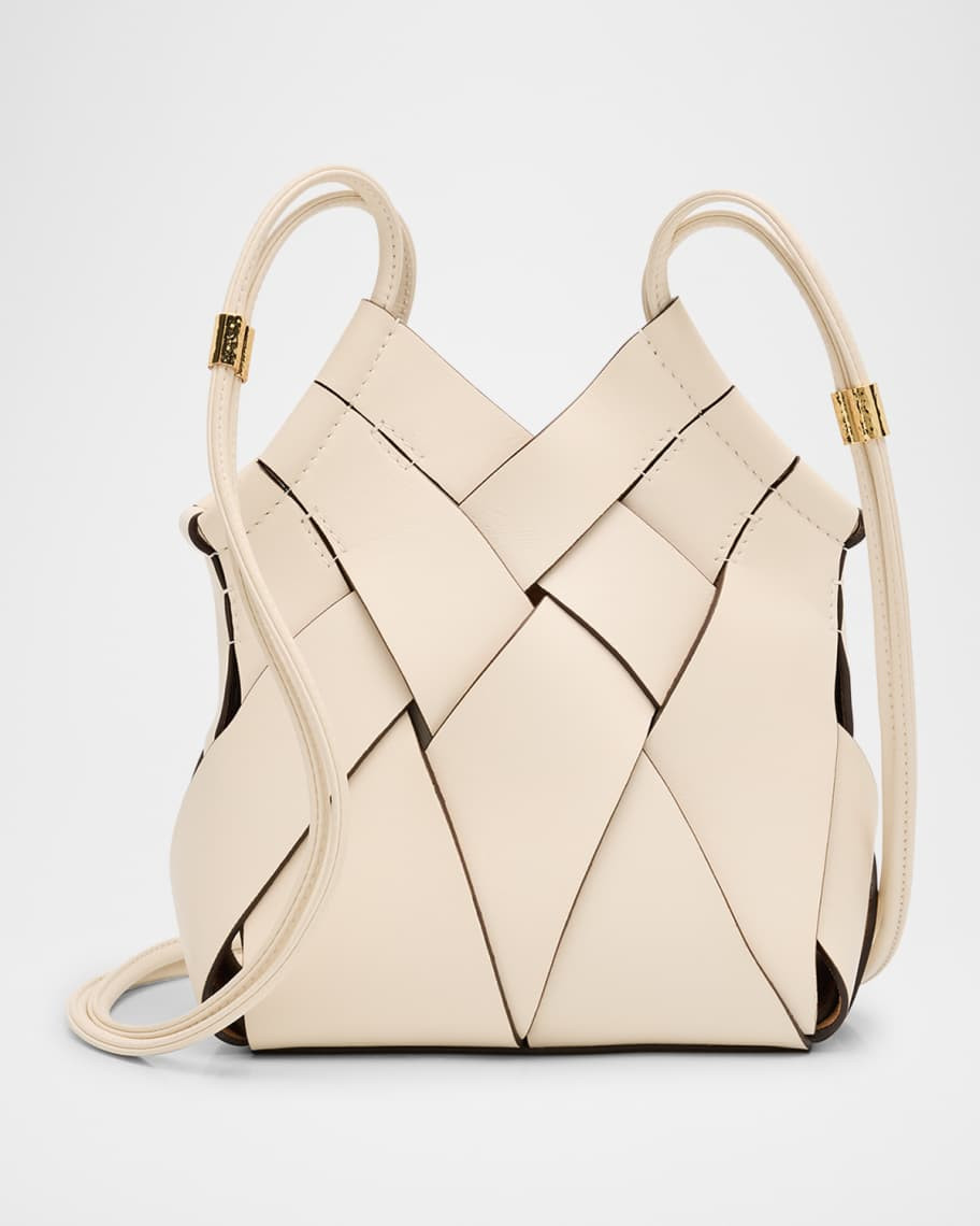 Charlotte Woven Leather Crossbody Bag | Neiman Marcus