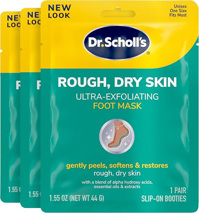 Dr. Scholl's Rough, Dry Skin Ultra Exfoliating Foot Peeling Mask, 3 Pairs Moisturizing Socks Gent... | Amazon (US)