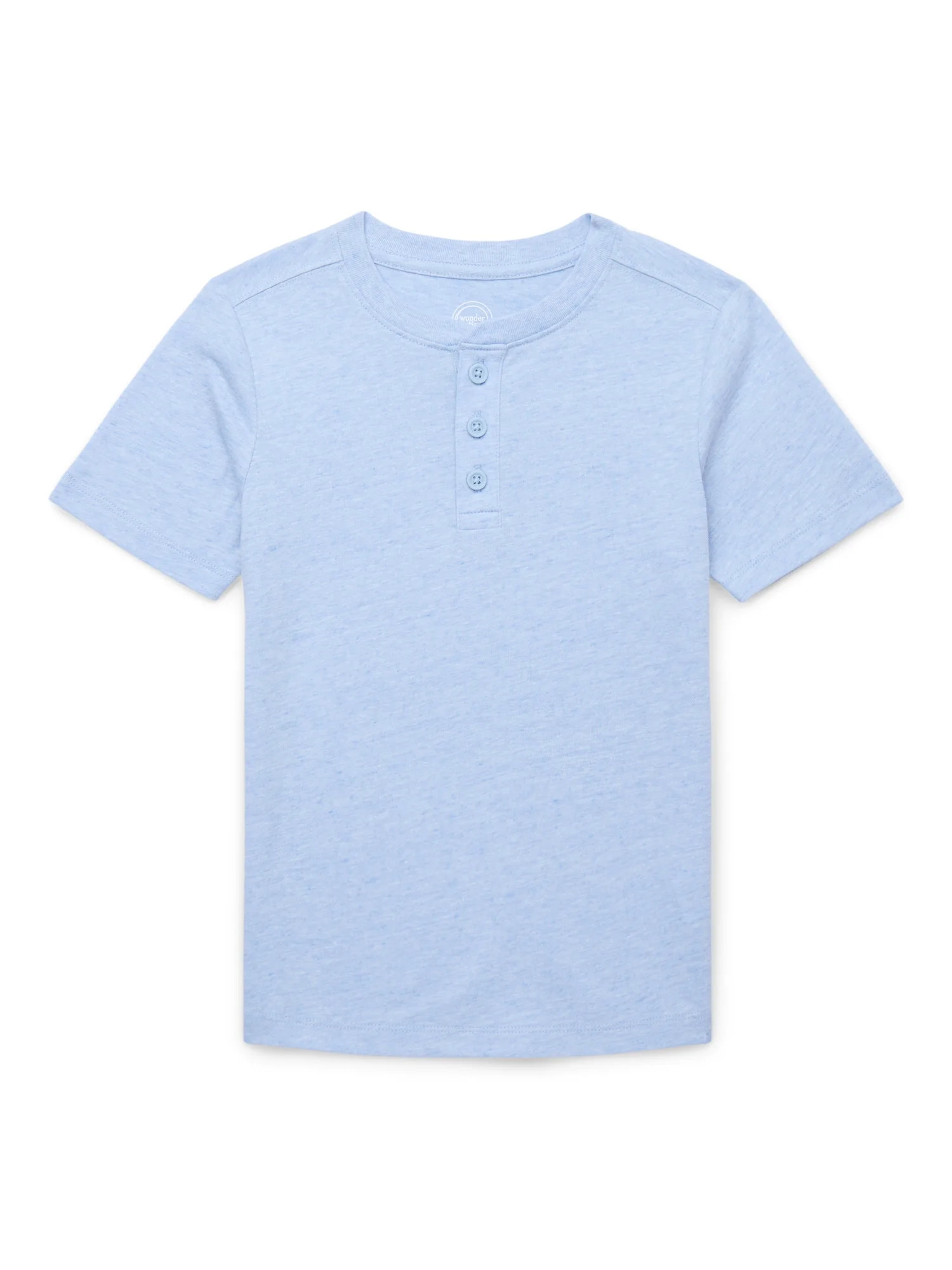 Wonder Nation Boys Short Sleeve Henley T-Shirt, Sizes 4-18 | Walmart (US)