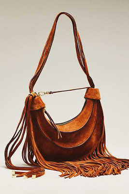 Farm Rio Banana Suede Shoulder Bag | Anthropologie (US)