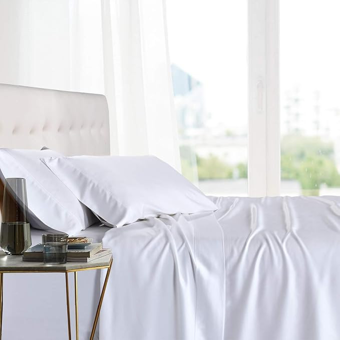 Royal Hotel Bedding 100% Natural Viscose Made from Bamboo Sheets, Soft Cooling Sheets, Breathable... | Amazon (US)