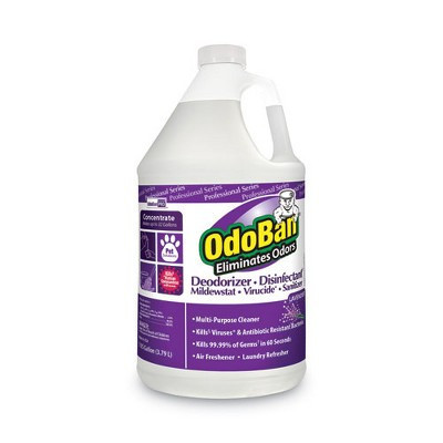 OdoBan Concentrate Odor Eliminator and Disinfectant, Lavender Scent, 1 gal Bottle (4 Cartons) | Target