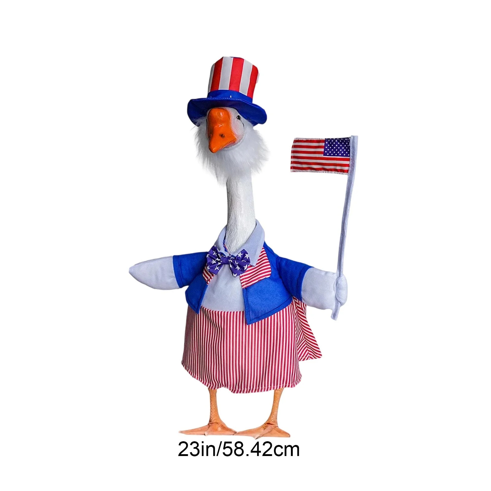 Sruoe 4th of July Porch Goose Outfits, Porch Goose Clothes, 23 Inch Cement Goose Clothes Dress, D... | Walmart (US)