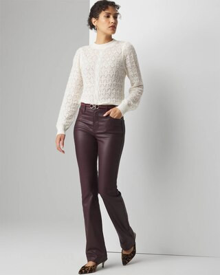 High Rise Coated Bootcut Jeans | White House Black Market