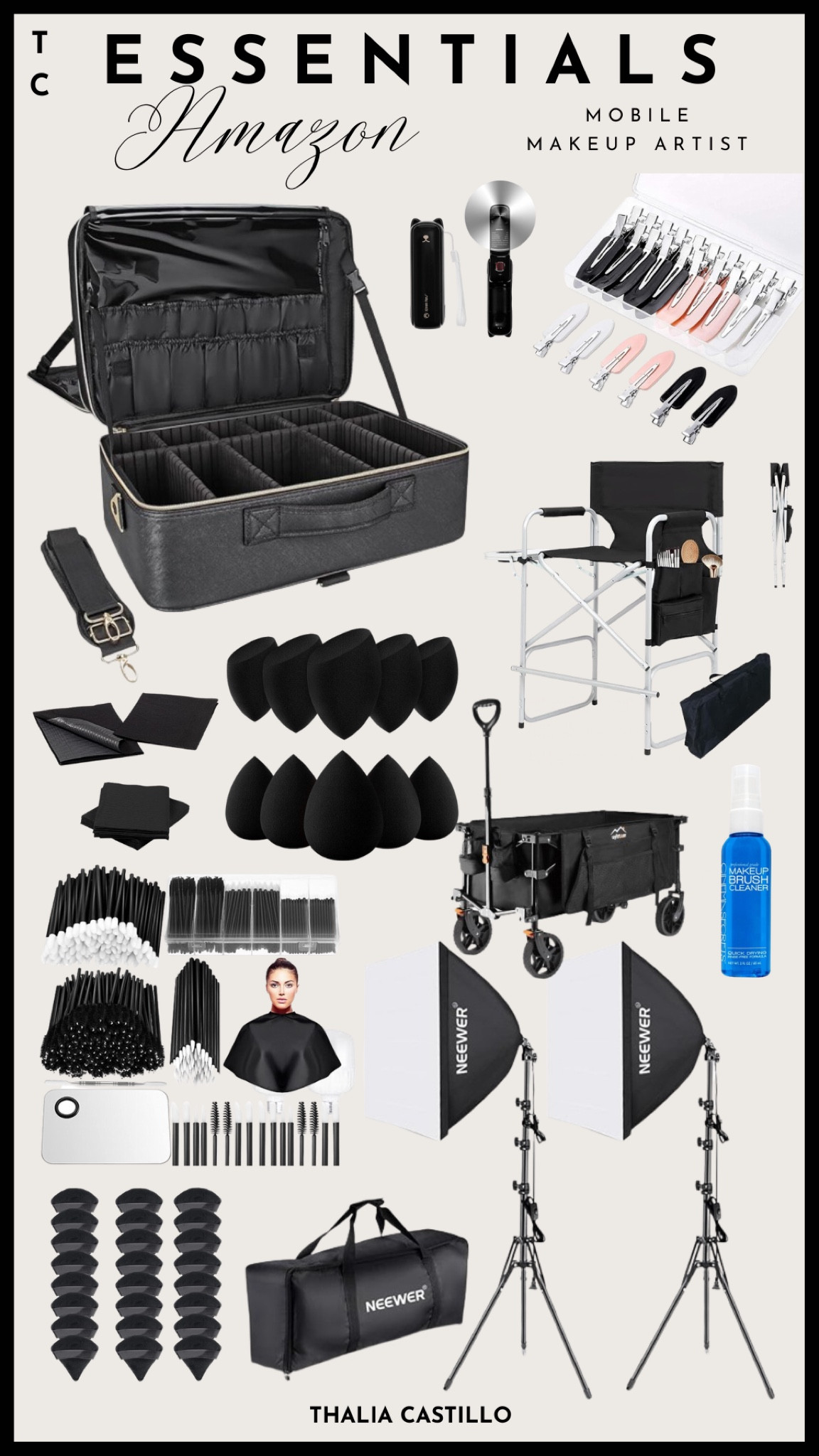 Amazon Finds 💼✨ Ready to level up your mobile makeup artist game? These Amazon essentials will have you looking professional and staying organized on the go! From portable makeup chairs to versatile lighting kits and compact cases for your tools, this set is everything you need to keep your business running smoothly. 🖤 Perfect for seasoned pros or beginners!

Don’t miss out—grab yours now and get ready for your next appointment! Shop my links below. 📲

❤️ Like, comment, and share if you’re a mobile MUA or aspiring to be one! Don’t forget to follow for more must-have beauty tools!

#MakeupArtistEssentials #MobileMUA #AmazonFinds #MakeupTools #OnTheGoBeauty #BeautyBusiness #MUASetup #ProfessionalMakeupArtist #BeautyTools

#LTKFindsUnder50 #LTKFindsUnder100 #LTKBeauty
