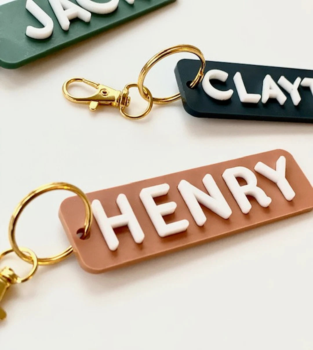 Personalized Name Acrylic Keychain, Bag Tag, Back to School, Backpack Tag, Lunch Box Tag, Diaper ... | Etsy (US)
