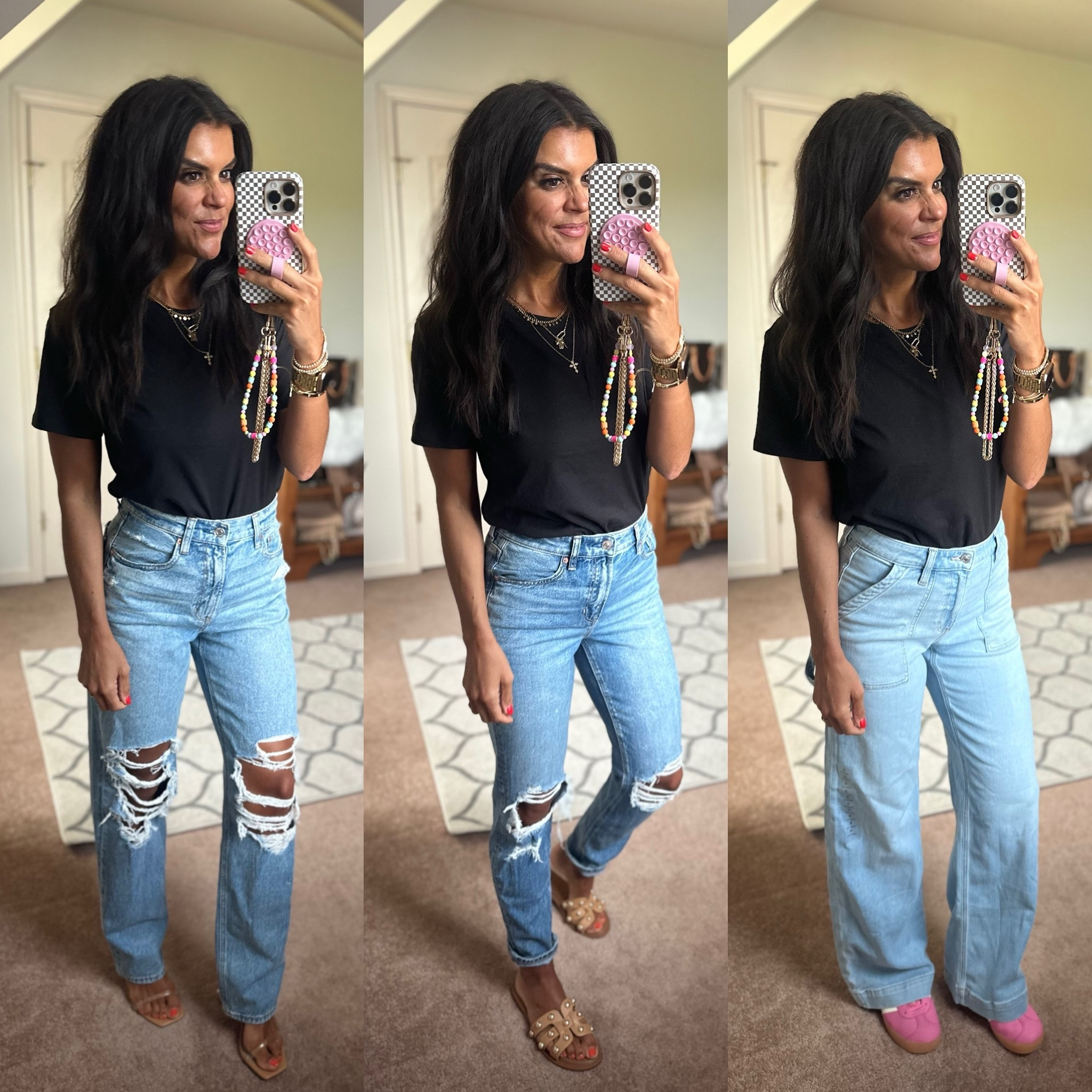 American Eagle jeans are 30% off! I’m in my true size 2 in all 3 pairs 

#LTKSaleAlert #LTKStyleTip #LTKFindsUnder100