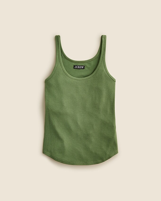 Vintage rib shelf-bra tank top | J. Crew US