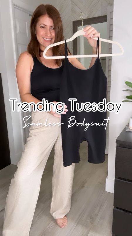 ✨TRENDING TUESDAY✨ $17 seamless ribbed bodysuit 

Wearing a small but need a medium 

#LTKunder50 #LTKstyletip #LTKFind