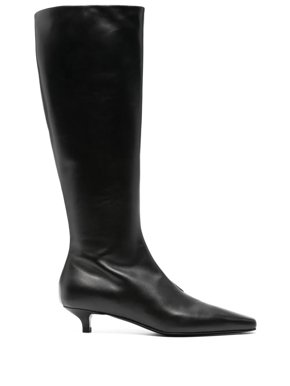 TOTEME 40mm The Slim knee-high Boots | Black | FARFETCH UK | Farfetch Global