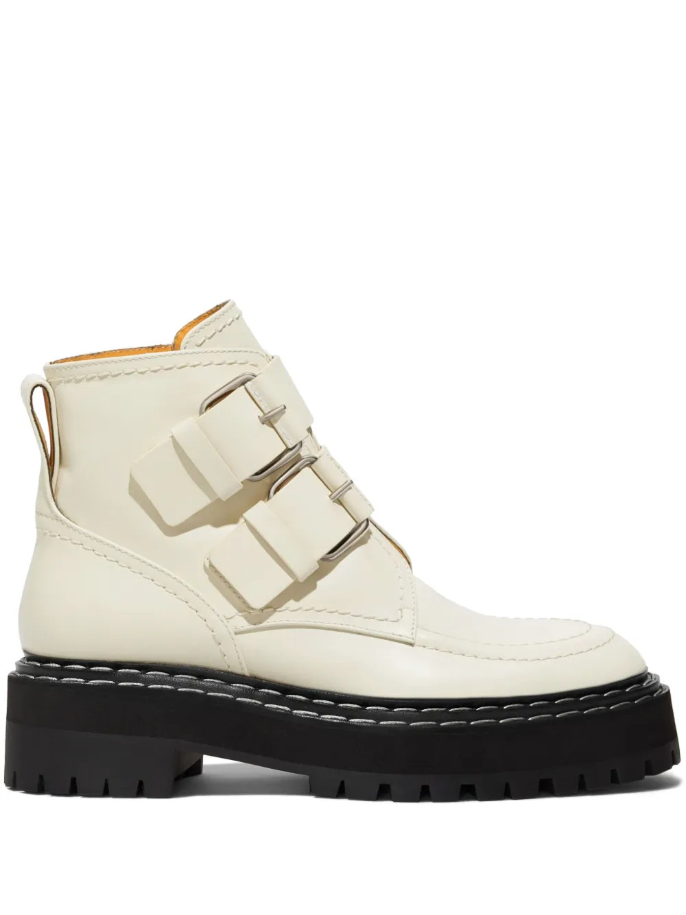 Proenza Schouler Leather Buckle Boots - Farfetch | Farfetch Global