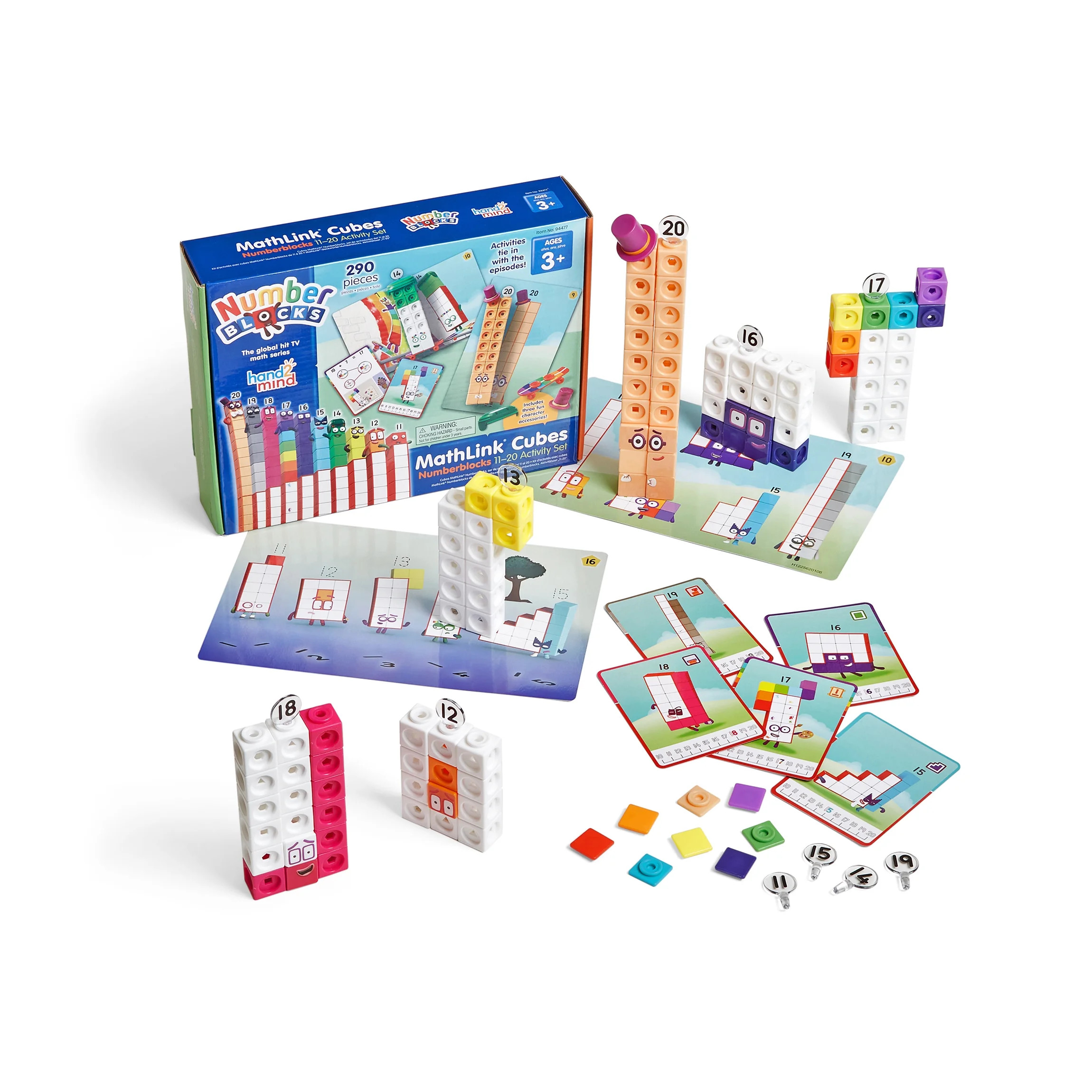 hand2mind MathLink® Cubes Numberblocks® 11-20 Activity Set, Educational Math Toys for Kids | Walmart (US)