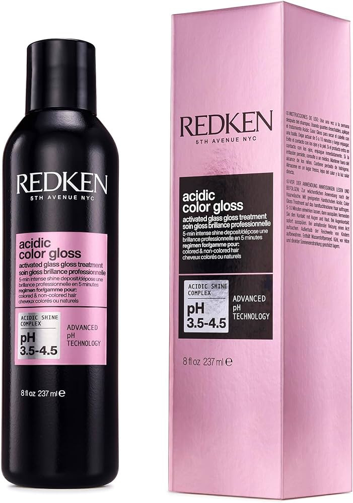 Redken Acidic Color Gloss Activated Glass Gloss Treatment | Rinse Out Hair Gloss | With Apricot O... | Amazon (US)