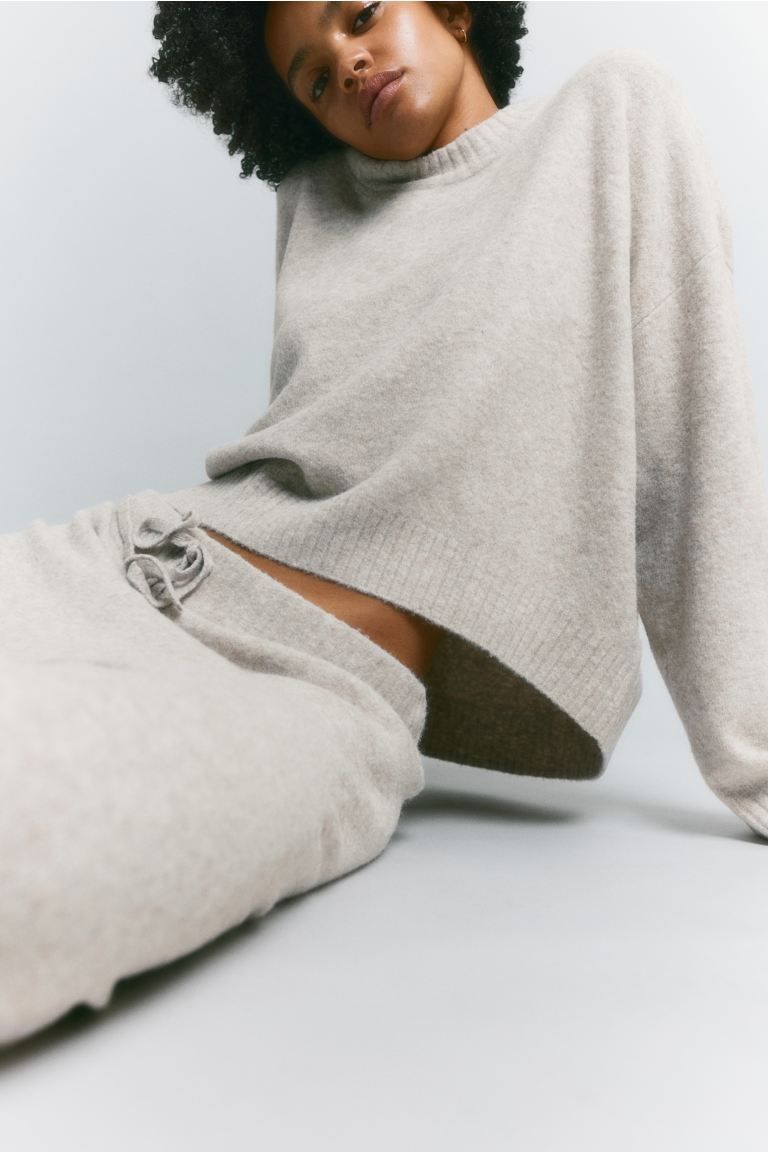Fine-knit Sweater - Light beige melange - Ladies | H&M US | H&M (US + CA)