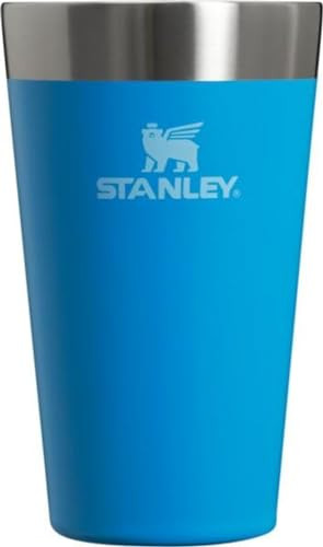 Stanley Adventure Insulated Stacking Beer Pint Glass, Stainless Steel Double Wall Rugged Metal Drinking Tumbler, 16 Oz, Azure | Amazon (US)