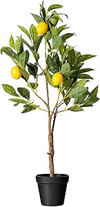 Vickerman Everyday 28" Artificial Potted Lemon Tree - Lifelike Home Or Office Decor - Premium Fau... | Amazon (US)
