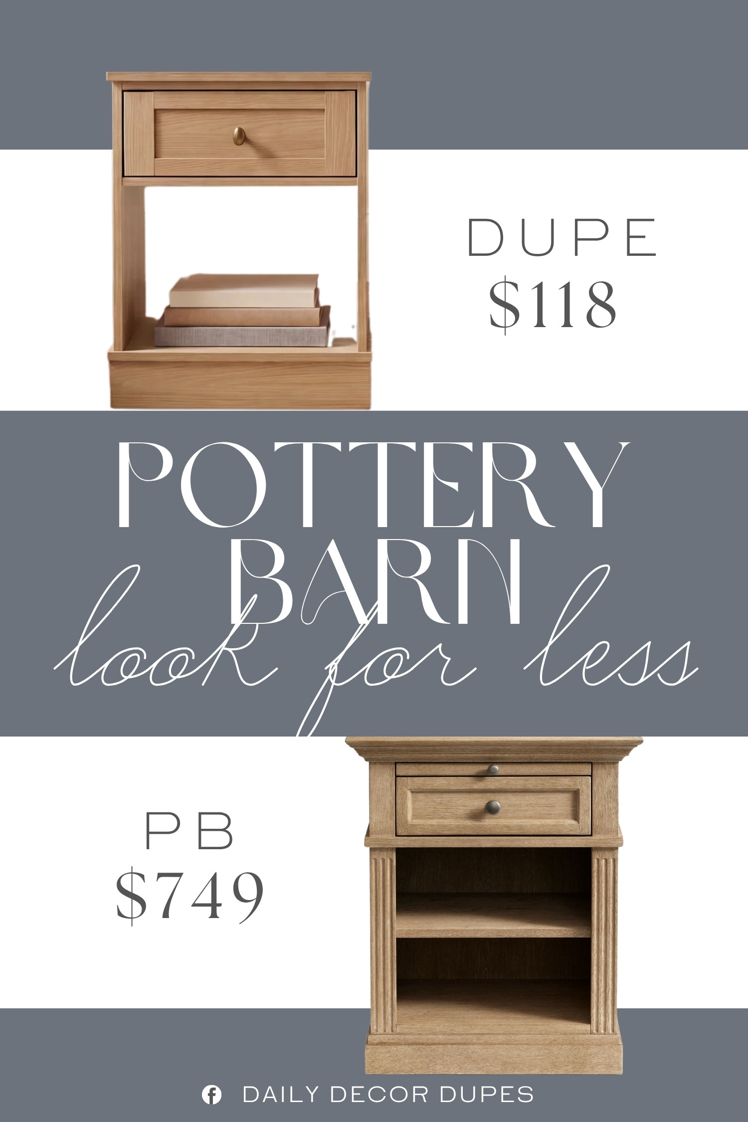 Love the look of the Pottery Barn Livingston Nightstand without the designer price tag? This affordable find brings a timeless, classic feel to the bedroom. The warm wood finish, drawer storage, and open shelf make it both beautiful and practical. It is an easy way to add character and function to a bedside space without overspending. Perfect for traditional, transitional, and farmhouse-inspired bedroom decor. ✨🤎🏡

Home more affordable option find similar look for less budget friendly affordable cheap cheaper beautiful pretty. Clearance sale coupon code discount code promo code luxury Inspo inspiration inspired by idea ideas Love like these? I share multiple every day in my FB group.
#PotteryBarnInspired #LivingstonNightstand #BedroomDecor #BedroomFurniture #NightstandStyling #WoodNightstand #BedroomInspo #FurnitureFinds 

 #LTKHome
