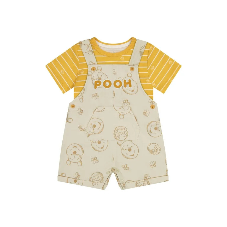 Winnie The Pooh Baby Boy Shortall Set, Sizes 0/3 Months-24 Months | Walmart (US)