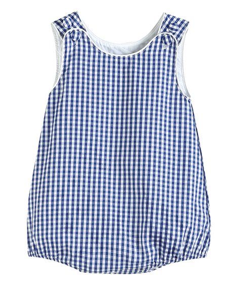 Lil Cactus Dark Blue Gingham Basic Bubble Romper - Infant & Toddler | Best Price and Reviews | Zu... | Zulily