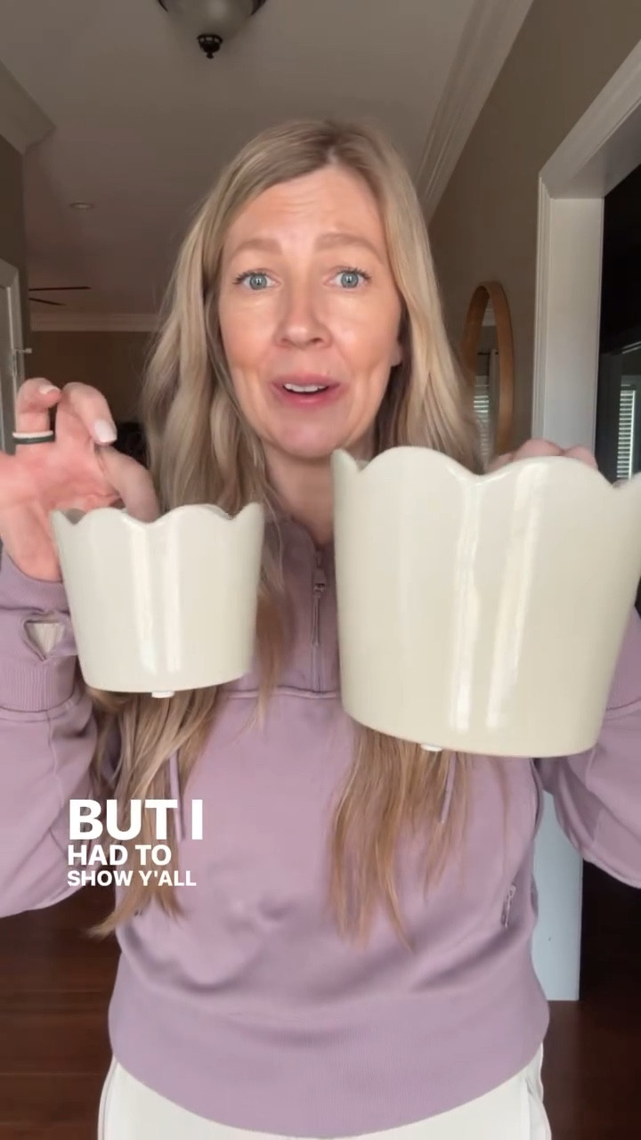 The cutest scalloped planters! I’m going to try to get creative with how to use these? What would you do with them? 

#LTKSeasonal #LTKFindsUnder50 #LTKHome