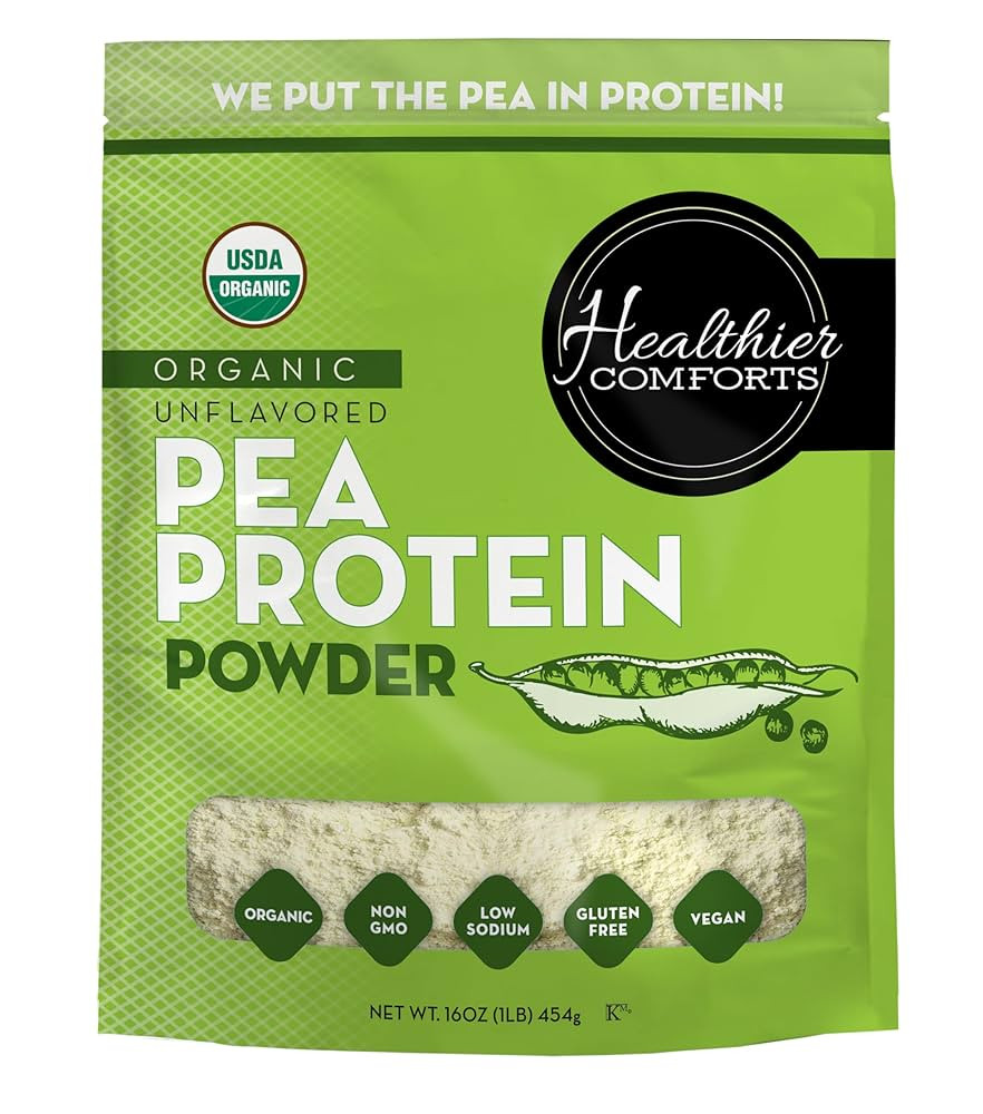 Unflavored Pea Protein Powder - Low Sodium (1 lb.) | USA Grown and Processed | 100% Plant Based P... | Amazon (US)