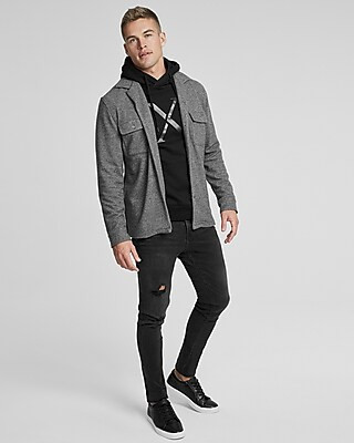 Black Logo Graphic Hoodie | Express