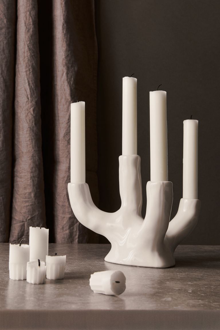 Stoneware Candlestick | H&M (US)