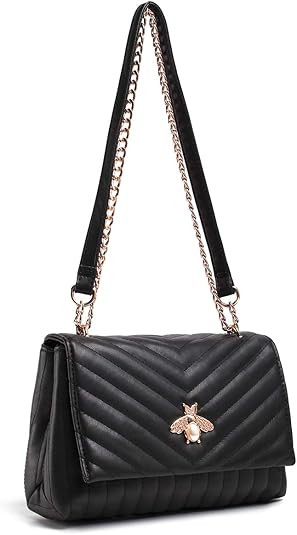 Small Crossbody Bags for Women Stylish Quilted Purses and Handbags with Double Chain Design | Amazon (US)