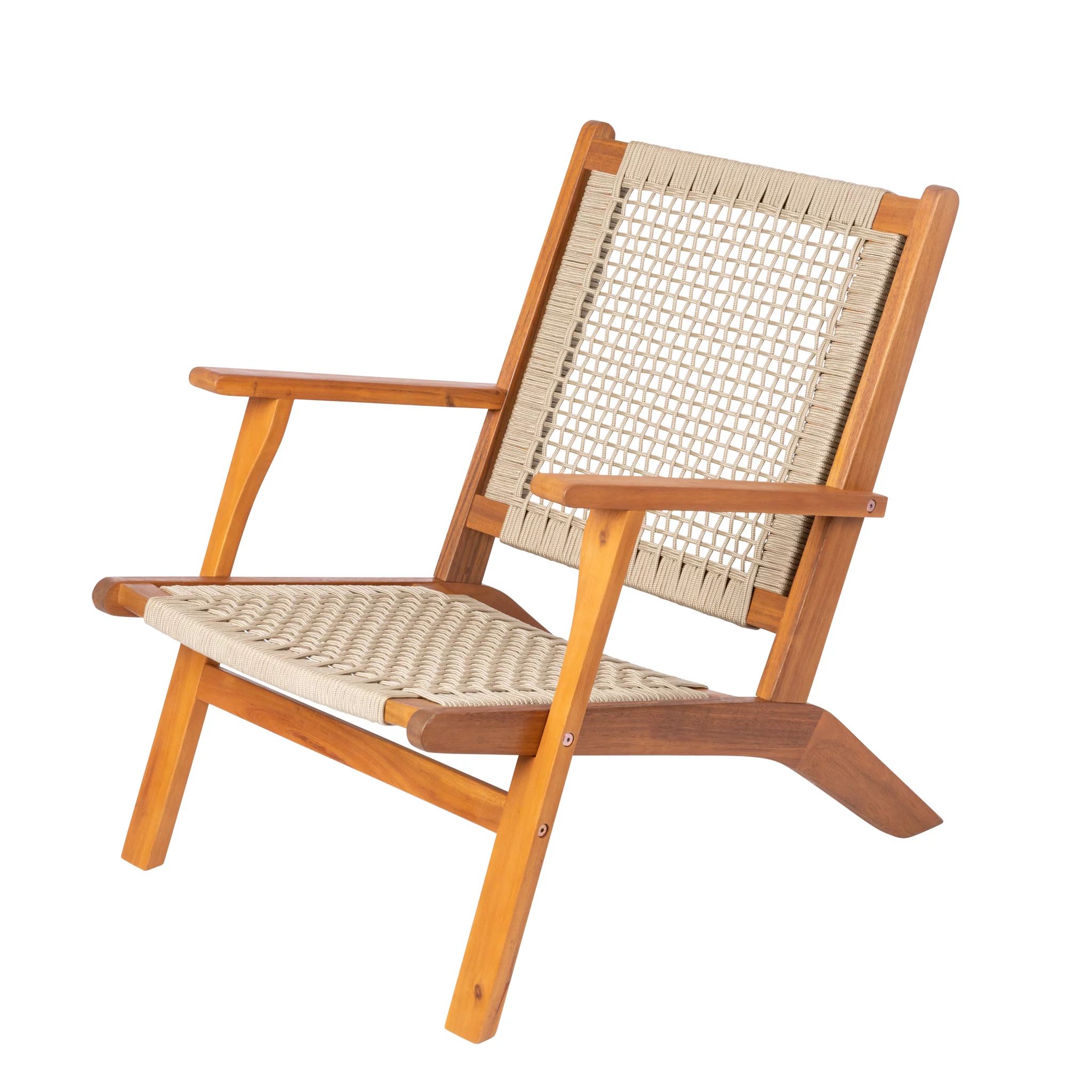 Balkene Home Vega Natural Stain Wooden Outdoor Armchair | Walmart (US)