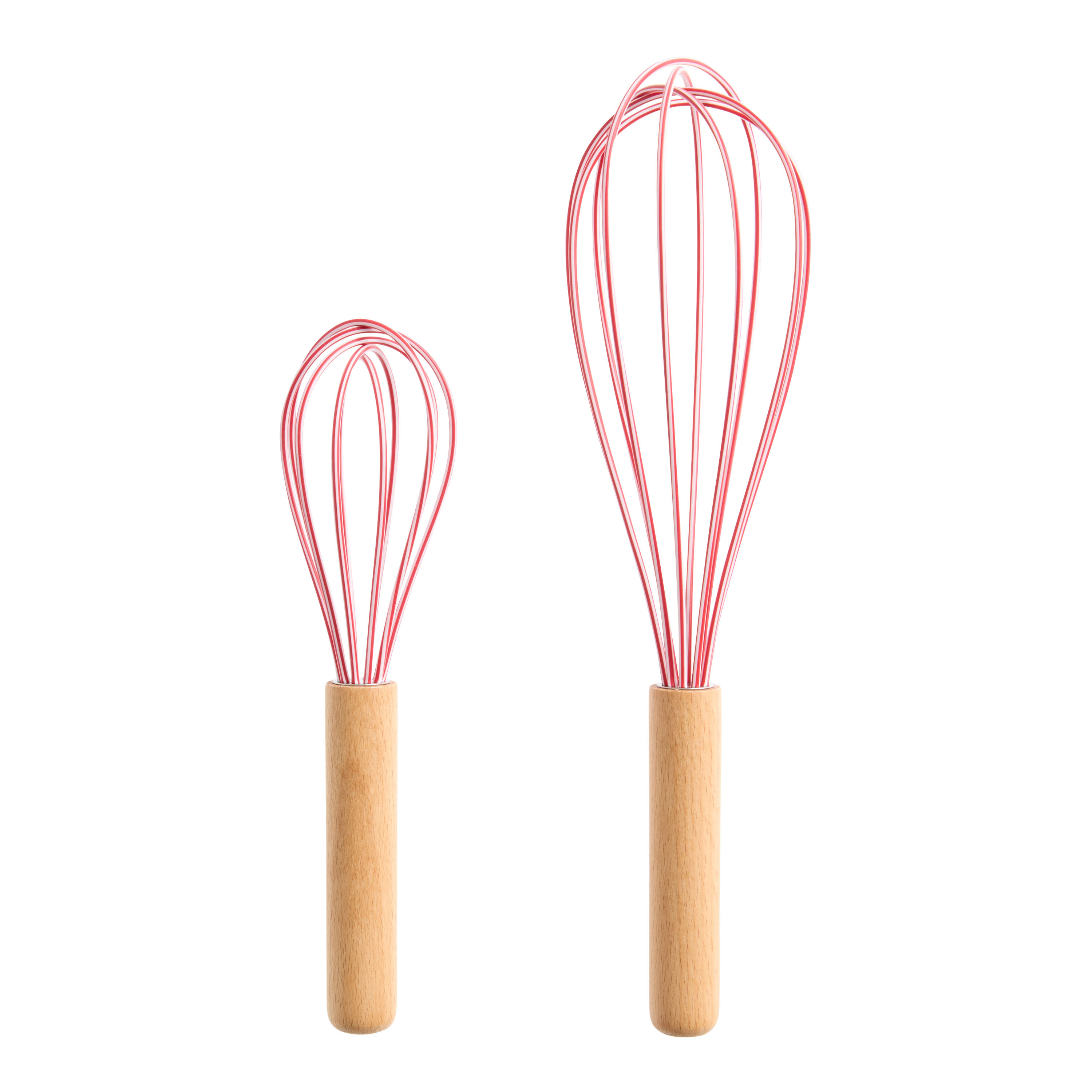 Red and White Stripe Balloon Whisk | World Market
