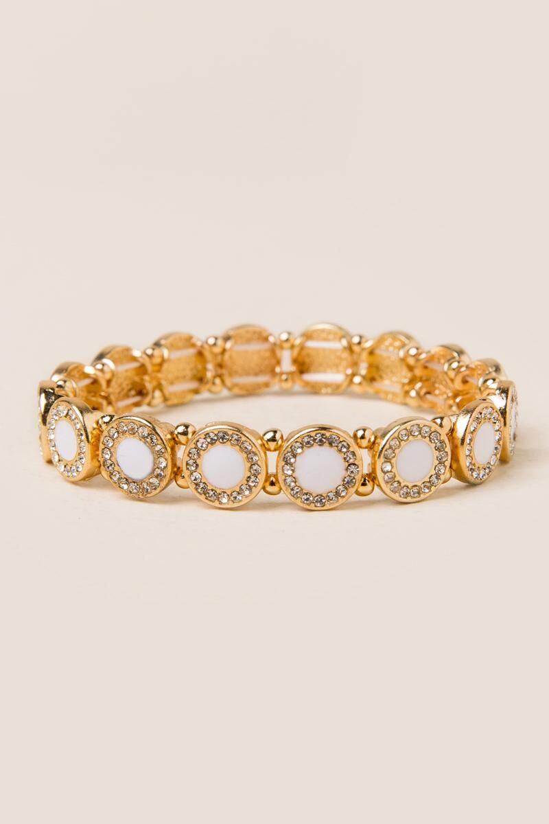 Ashliegh Crystal Stretch Bracelet | Francesca’s Collections